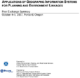 Applications of Geographic Information Systems for Planning and Environment Linkages Peer Exchange Summary