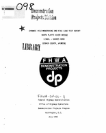 Dynamic Pile Monitoring and Pile Load Test Report North Platte River Bridge Lingel  Barnes Road Goshen County Wyoming