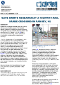 Gate Skirts Research at a HighwayRail Grade Crossing in Ramsey NJ Research Results