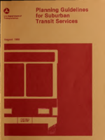 Planning Guidelines for Suburban Transit Services