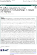 US Biofuel Production and Policy Implications for Land Use Changes in Malaysia and Indonesia