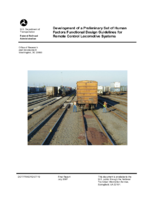 Development of a Preliminary Set of Human Factors Functional Design Guidelines for Remote Control Locomotive Systems