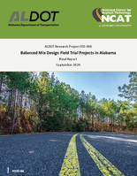 Balanced Mix Design Field Trial Projects in Alabama