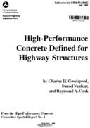 HighPerformance Concrete Defined for Highway Structures