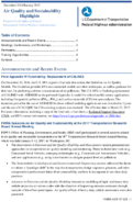 Air Quality and Sustainability Highlights December 2016January 2017
