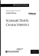 1995 American Travel Survey Summary Travel Characteristics South Dakota