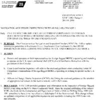 CH1 TO NVIC 388Issuance of Letters of Compliance to Foreign Documented Mobile Offshore Drilling Units Operating on the Outer Continental Shelf of the United States