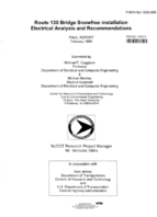 Route 130 bridge snowfree installation electrical analysis and recommendations