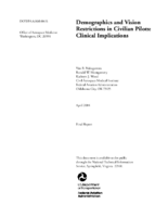 Demographics and Vision Restrictions in Civilian Pilots Clinical Implications