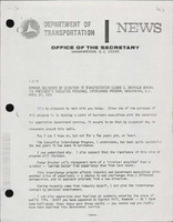 Remarks Delivered by Secretary of Transportation Claude S Brinegar Before the Presidents Executive Personnel Interchange Program