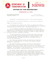 Department of Transportation News Releases for October 1971