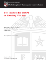 Best Practices for TxDOT on Handling Wildfires 2011