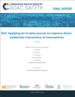 Applying AI to Data Sources to Improve DriverPedestrian Interactions at Intersections