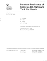 Puncture Resistance of Scale Model Aluminum Tank Car Heads