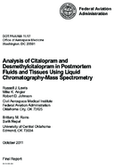 Analysis of citalopram and desmethylcitalopram in postmortem fluids and tissues using liquid chromatographymass spectrometry