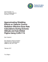 Approximating Shielding Effects on Galactic Cosmic Radiation Effective Dose Rate Calculations During Extreme Altitude and SubOrbital Flights Using CARI77A