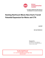 Ranking northeast Illinois new starts transit potential expansion for Metra and CTA