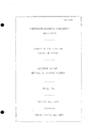 Interstate Commerce Commision Report of the Accident  Investigation Occuring on the CENTRAL OF GEORGIA RAILWAY BOLT GAS