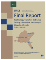 Technology Transfer Distracted Driving Overview Summary of Ways to Alleviate