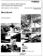 Training Course in Geotechnical and Foundation Engineering NHI Course No 13235 Module 5 Rock Slopes Reference Manual