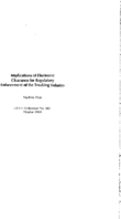 Implications of Electronic Clearance for Regulatory Enforcement of the Trucking Industry