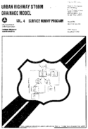 Urban Highway Storm Drainage Model Vol 4 Surface Runoff Program Users Manual and Documentation