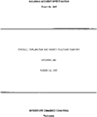Interstate Commerce Commision Report of the Accident  Investigation Occuring on the CHICAGO BURLINGTON AND QUINCY RAILROAD WAUKEGAN IL