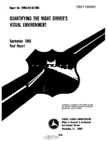Quantifying the Night Drivers Visual Environment