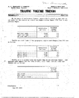 Traffic Volume Trends August 1952