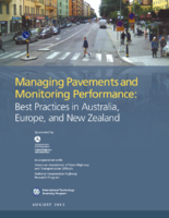 Managing Pavements and Monitoring Performance Best Practices in Australia Europe and New Zealand
