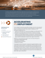 Accelerating ITS Deployment