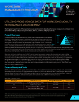 Utilizing ProbeVehicle Data for Work Zone Mobility Performance Measurement brief