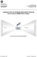 Lessons from the Railroad Information Sharing Environment RISE Pilot Project