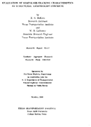 Evaluation of ShrinkageCracking Characteristics of Structural Lightweight Concrete