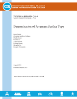 Determination of Pavement Surface Type