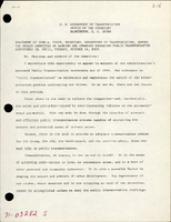 Statement of John A Volpe Secretary Department of Transportation before the Senate Committee on Banking and Currency