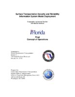 Surface Transportation Security and Reliability Information System Model Deployment iFlorida Final Concept of Operations