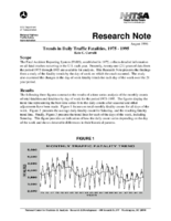 Trends in Daily Traffic Fatalities  19751995