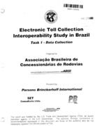 Electronic toll collection interoperability study in Brazil Task 1  data collection