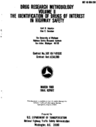 Drug Research Methodology Volume 2 the Identification of Drugs of Interest in Highway Safety