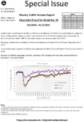 Special Issue  Weekly Traffic Volume Report Interstate Travel for Week No 32 892021  8152021
