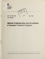 National Understanding and Acceptance of Occupant Protection Systems