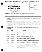 AC 0020 Cancellation of Flight Standards Service Releases