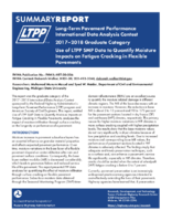 Use of LTPP SMP Data to Quantify Moisture Impacts on Fatigue Cracking in Flexible Pavements summary report
