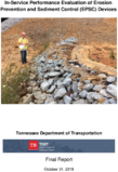 InService Performance Evaluation of Erosion Prevention and Sediment Control EPSC Devices