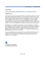 Guide Specification for Jointed Precast Concrete Pavement Introduction techbrief