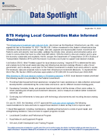 BTS Helping Local Communities Make Informed Decisions