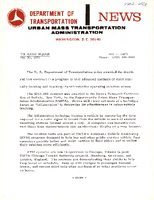 Department of Transportation News Urban Mass Transportation Administration DOT 11671