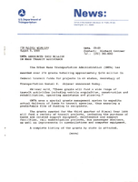 UMTA Announces 450 Million in Mass Transit Assistance