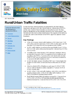Traffic Safety Facts 2022 Data RuralUrban Traffic Fatalities